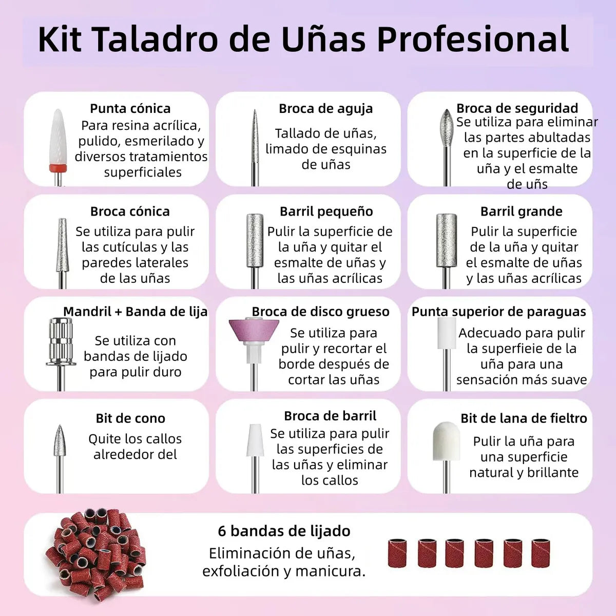 Torno Lima De Uñas 03 color gris oscuro