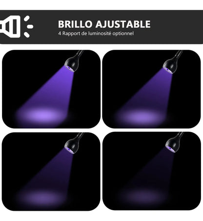 Lámpara Uv Led Cuello De Cisne Para Uñas Usb Con Clip Gel 5w